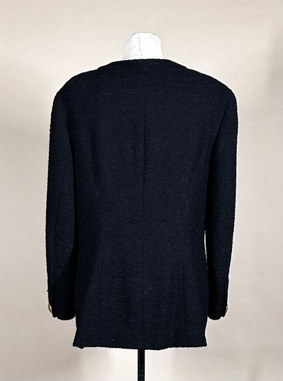 CHANEL Boutique
7/8th jacket in black tweed,...