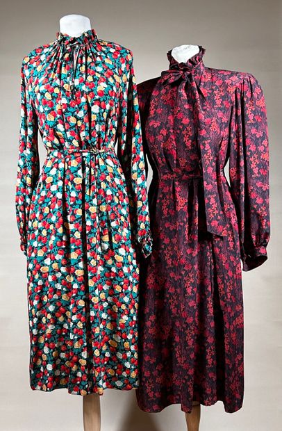 HANAE MORI 
Réunion de deux robes longues...
