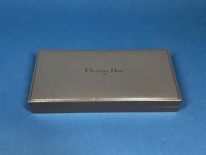 CHRISTIAN DIOR 
Square dial watch in gilt...