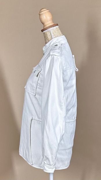 COURRÈGES Paris 
Tunique en coton nid d'abeille...