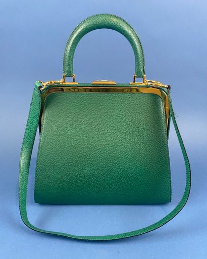 CHRISTIAN DIOR
Green leather Doctor bag,...