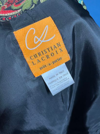 CHRISTIAN LACROIX Prêt-à-porter 
Veste noire...
