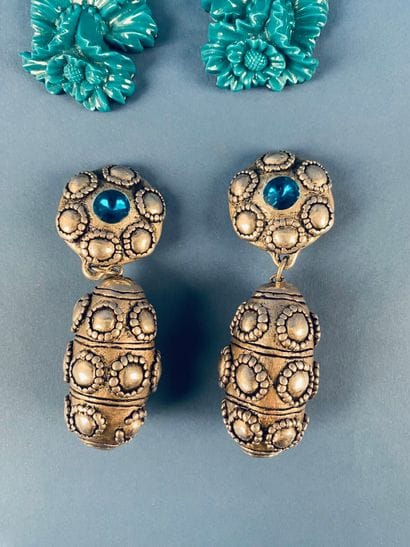 LES NÉRÉIDES 
Paire de pendants d'oreilles...