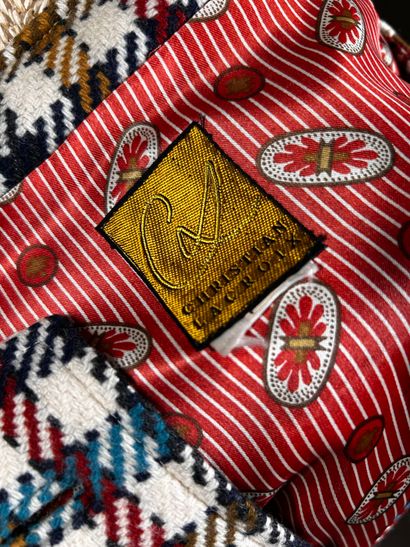 CHRISTIAN LACROIX 
Veste en tweed à carreaux...