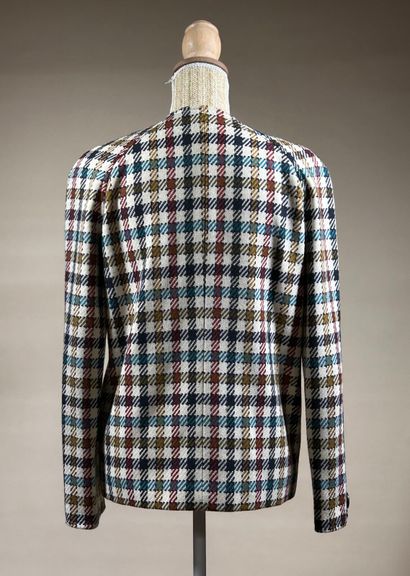CHRISTIAN LACROIX 
Veste en tweed à carreaux...