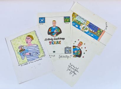 Jean-Charles de CASTELBAJAC 
Réunion de trois...