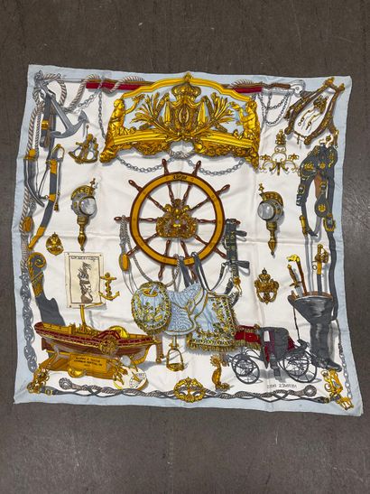 HERMÈS Paris
Carré en twill de soie imprimé,...