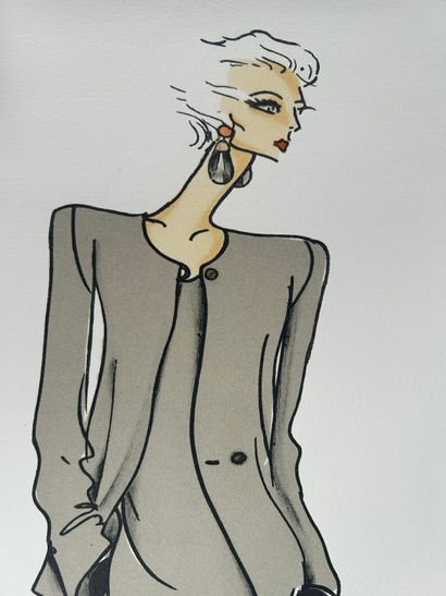 Giorgio ARMANI (1934-2025) 
Silhouette de...
