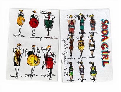 Jean-Charles de CASTELBAJAC 
Dessin aux feutres...