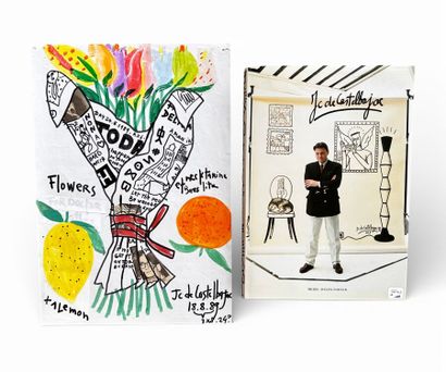 Jean-Charles de CASTELBAJAC 
Dessin aux feutres...