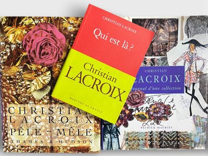 [CHRISTIAN LACROIX] 
Réunion de trois ouvrages...