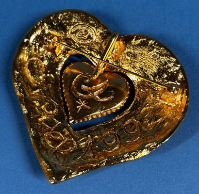 CHRISTIAN LACROIX, Noël 1992 
Broche pendentif...