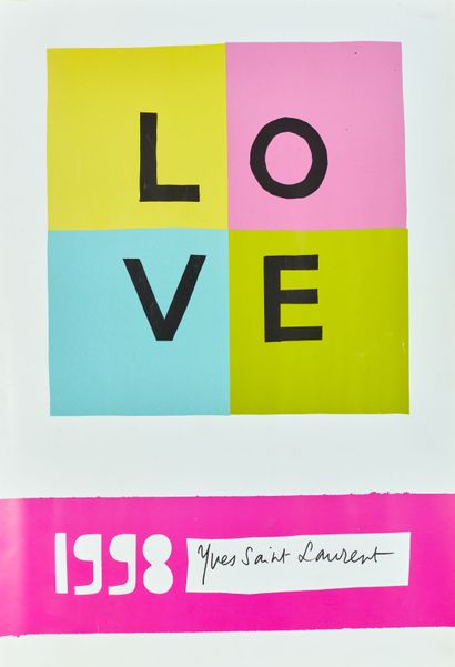 YVES SAINT LAURENT - 1998.
Affiche 