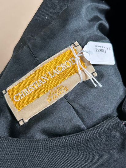 CHRISTIAN LACROIX
Tailleur en ottoman noir...