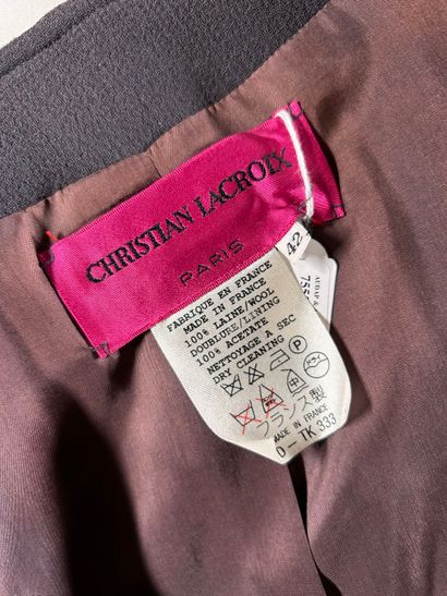 CHRISTIAN LACROIX
Tailleur en crêpe de laine...