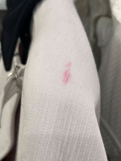COURRÈGES Paris 
Manteau bicolore blanc/noir...