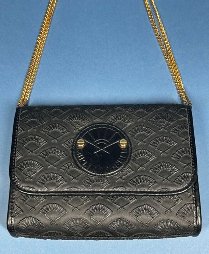 KARL LAGERFELD 
Petit sac du soir en toile...