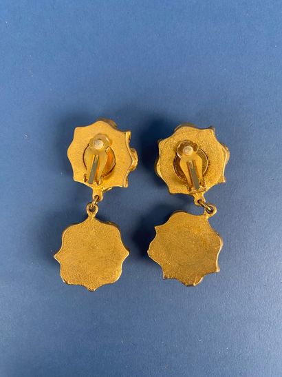 SATELLITE 
Paire de pendants d'oreilles en...