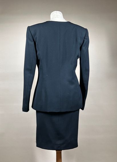 CHRISTIAN LACROIX
Tailleur en ottoman noir...