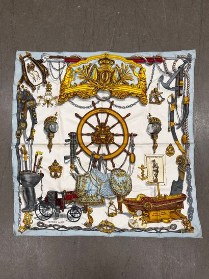 HERMÈS Paris
Carré en twill de soie imprimé,...