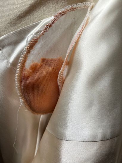 COURRÈGES 
Manteau en gabardine de laine...