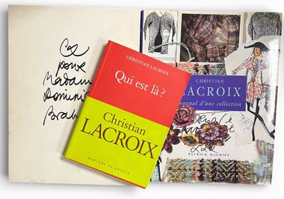 [CHRISTIAN LACROIX] 
Réunion de trois ouvrages...