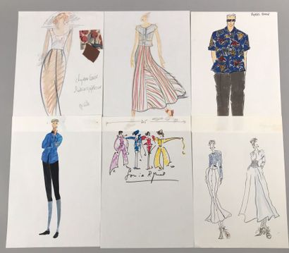 Fort lot de dessins et photocopies couleur...