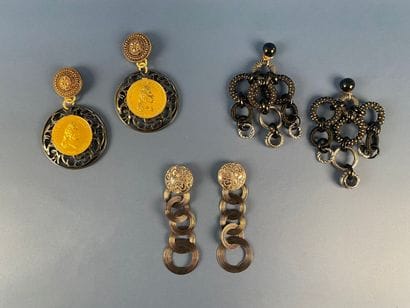Prototype de défilé non signé 
Lot de trois...
