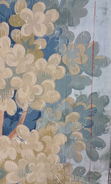 In the taste of AUBUSSON, 19th century. 
Greenery...