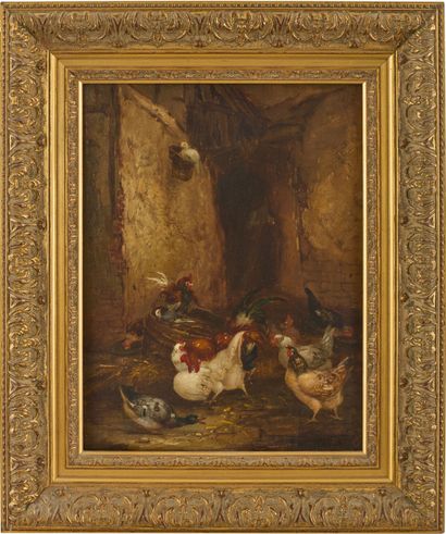 Claude GUILLEMINET (1821-1885) 
Two scenes...