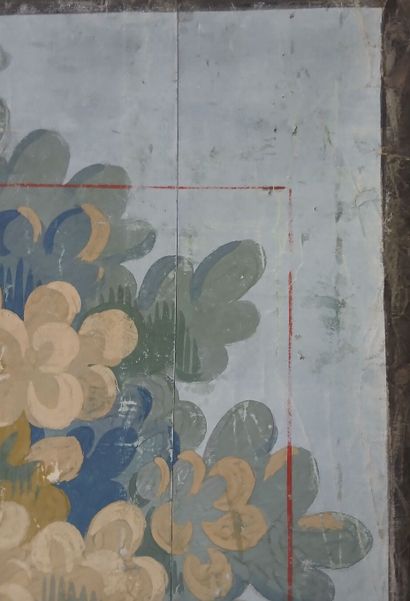 In the taste of AUBUSSON, 19th century. 
Greenery...