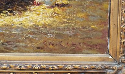 Charles CLAIR (1860-1930) 
Interior of a...