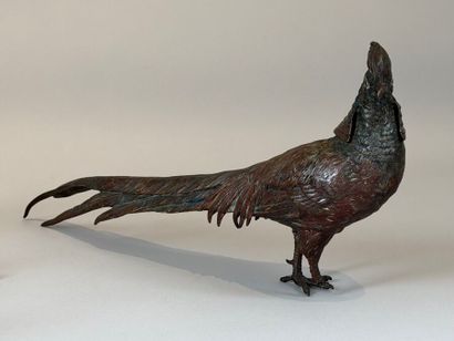 A set of six polychrome Viennese bronzes,...