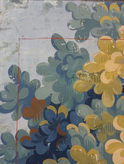 In the taste of AUBUSSON, 19th century. 
Greenery...