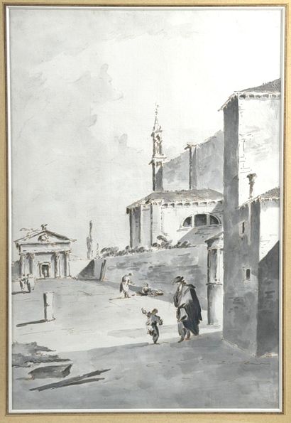 Giacomo GUARDI (Venice 1764-1835). 
Four...