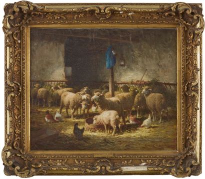 Charles CLAIR (1860-1930) 
Interior of a...