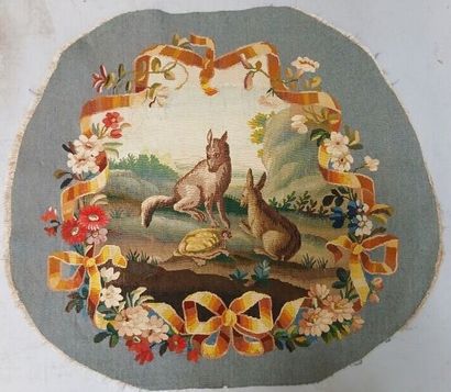 AUBUSSON, 18th century
Reunion of four tapestry...