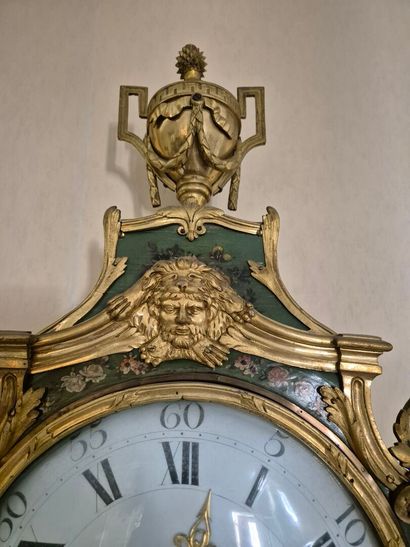 Painted wood and ormolu wall-mounted cartel,...