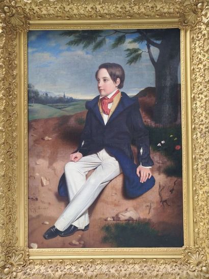 Léon VIARDOT (1805-1900). 
Portrait of a...