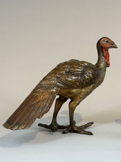 A set of six polychrome Viennese bronzes,...