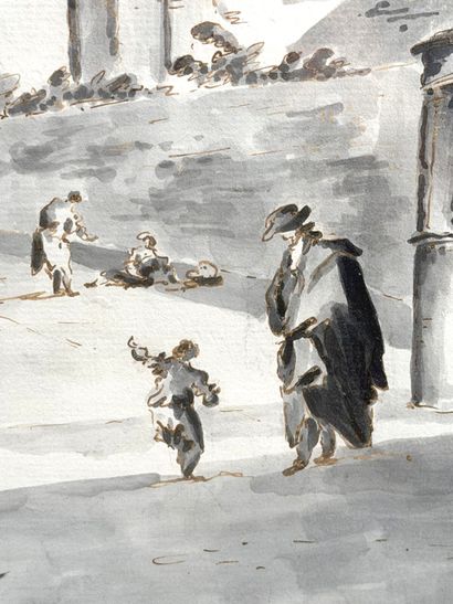 Giacomo GUARDI (Venice 1764-1835). 
Four...