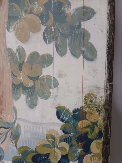 In the taste of AUBUSSON, 19th century. 
Greenery...