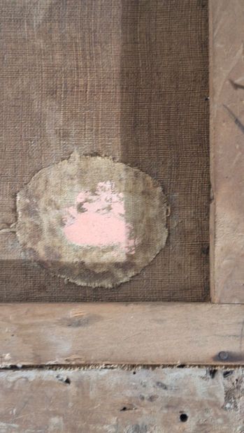 19th century school
Animated mountain landscape
Oval...