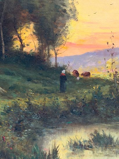 Charles CLAIR (1860-1930)
Cowgirl and her...