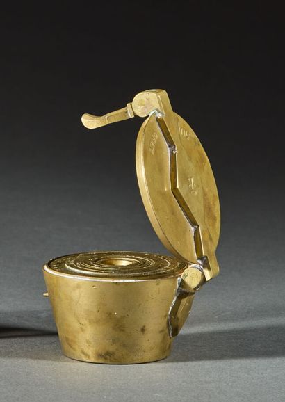 Small 500 gram bronze weight stack with nine...