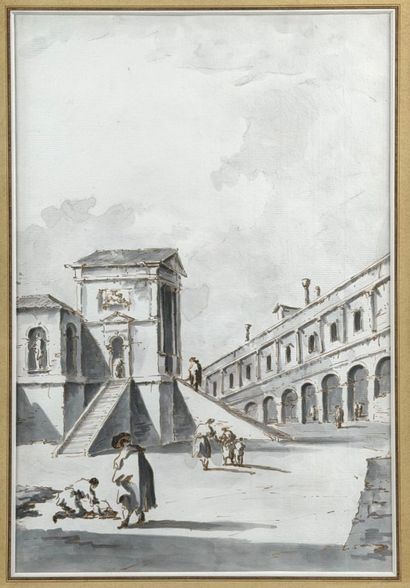 Giacomo GUARDI (Venice 1764-1835). 
Four...