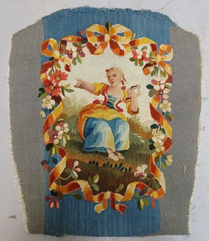 AUBUSSON, 18th century
Reunion of four tapestry...