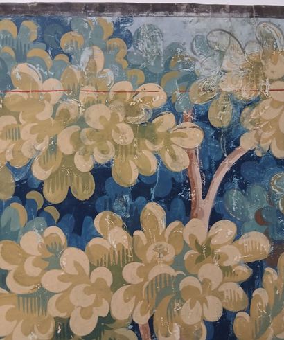In the taste of AUBUSSON, 19th century. 
Greenery...