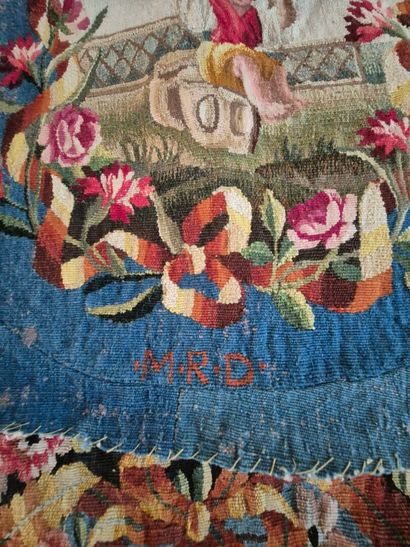 AUBUSSON, 18th century
Reunion of four tapestry...