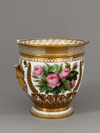 SÈVRES. 
Two A.B. in porcelain from the Éloge...